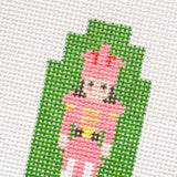 Hand Painted Nutcracker 3” Needepoint Canvas 13 Mesh Christmas Needlepoint Canvas Nutcracker Hand Painted