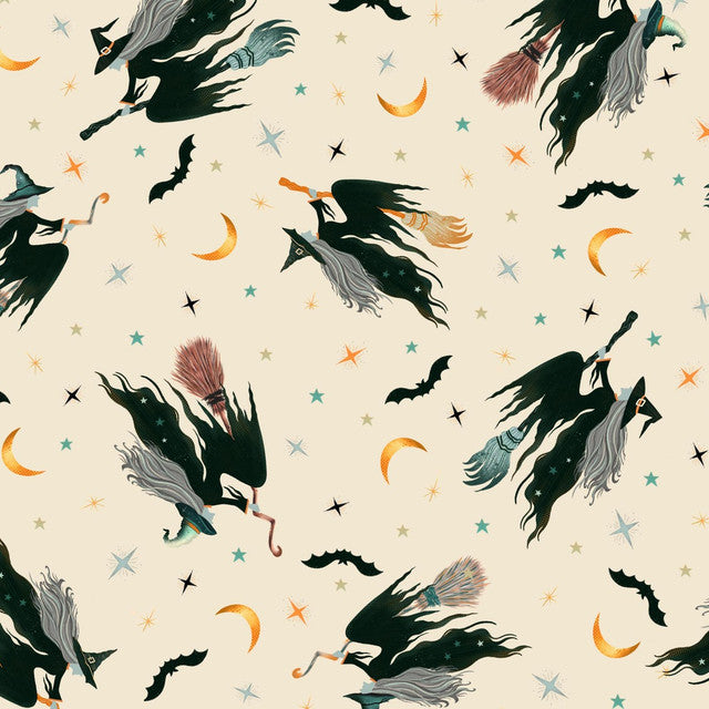 4864-41 cream || Witchy Wicked from Blank Quilting by the yard