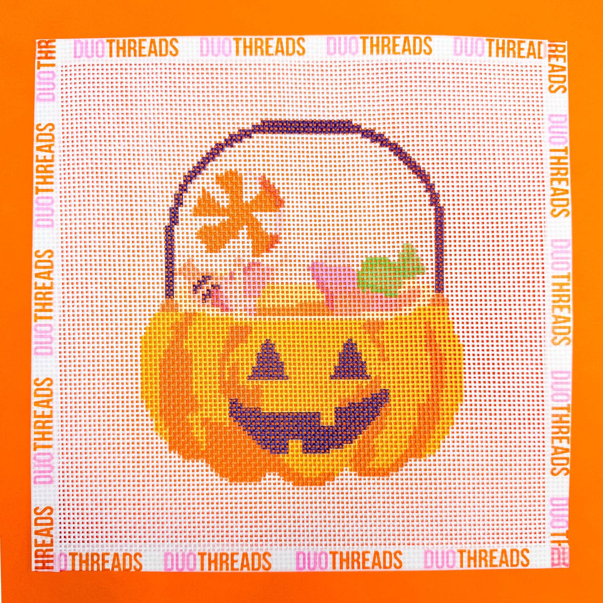 Trick or Treat Bucket Needlepoint Canvas