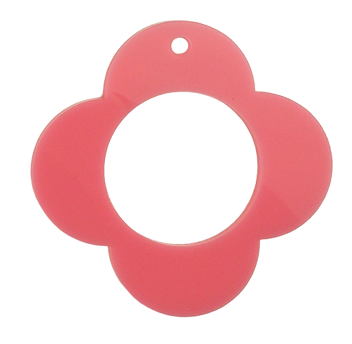 Bag Tag: Mod Flower: Pink