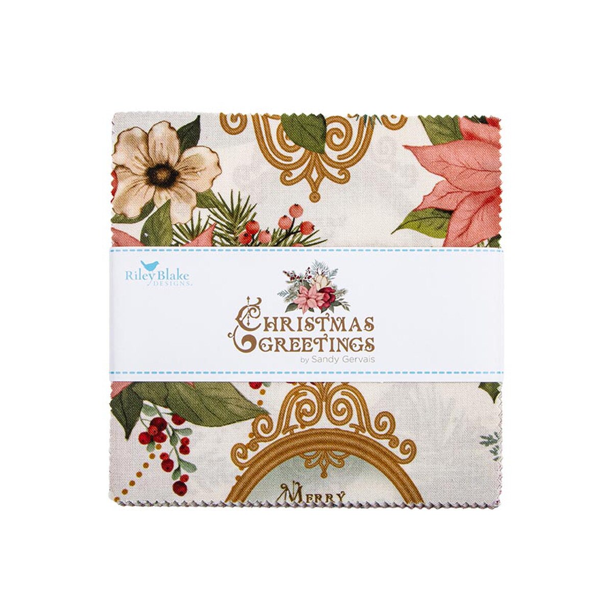 Christmas Greetings 5" Stacker from Riley Blake Designs