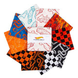 Batiks Full Throttle Hot Wheels™ Traditional Racing 5" Stacker from Riley Blake