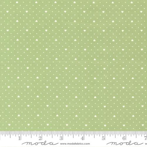 Lighthearted Heart Dot Green 55298 19 Moda by the yard