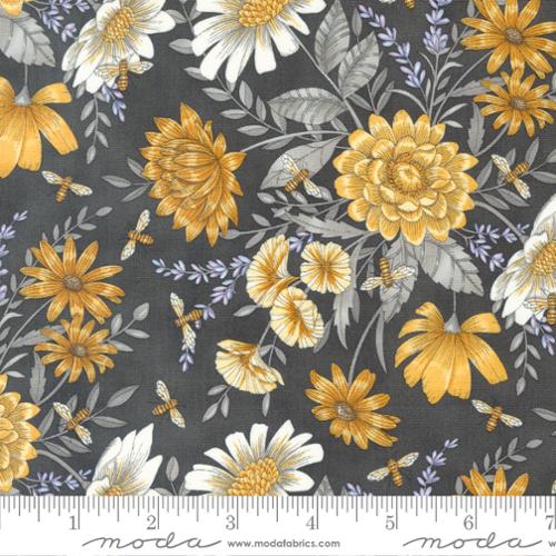 Honey Lavender Charcoal 56083 17 Moda by the yard