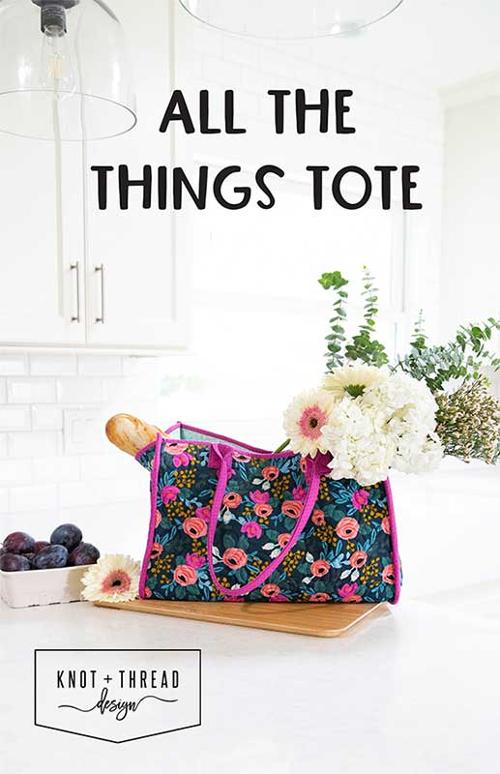 All the Things Tote KAT 113 Knot And Thread, printed pattern packet