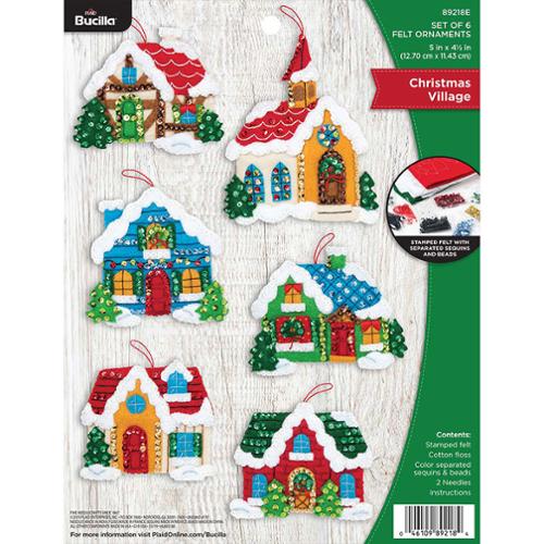 Felt Ornament Christmas Village-Kit