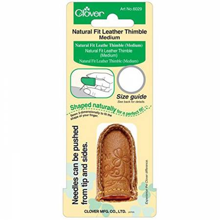 Natural Fit Leather Thimble Medium, by Clover