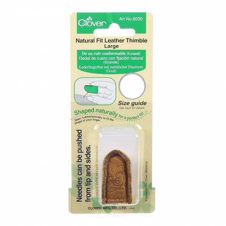 Natural Fit Leather Thimble Large, by Clover