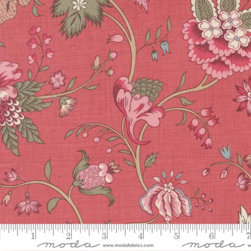 Antoinette Faded Red 13951 15 Moda by the yard