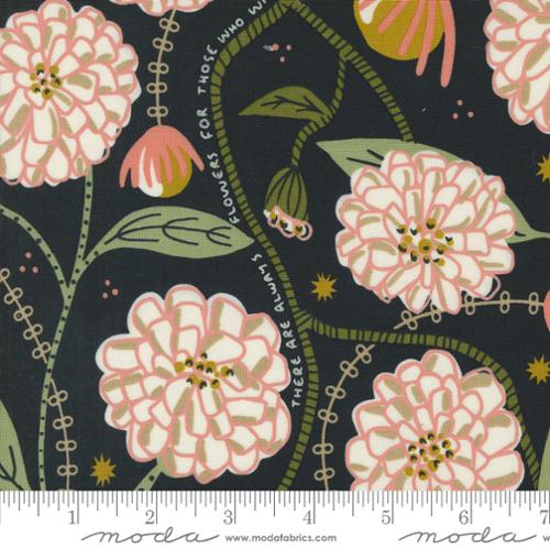 Imaginary Flowers Ebony 48380 21 Moda, by the yard