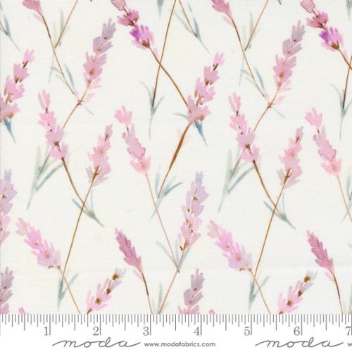 Blooming Lovely Cream 16975 11 Moda by the yard Lavender Florals Watercolor