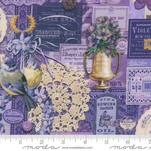 Curated In Color Purple 7460 17 Moda, by the yard