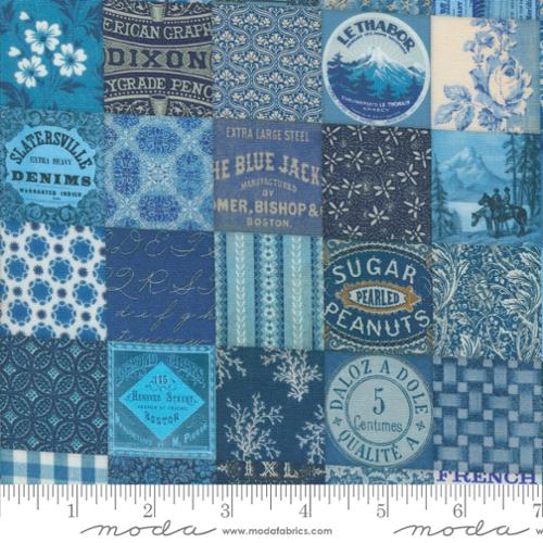 Curated In Color blue 7461 16 Moda, by the yard