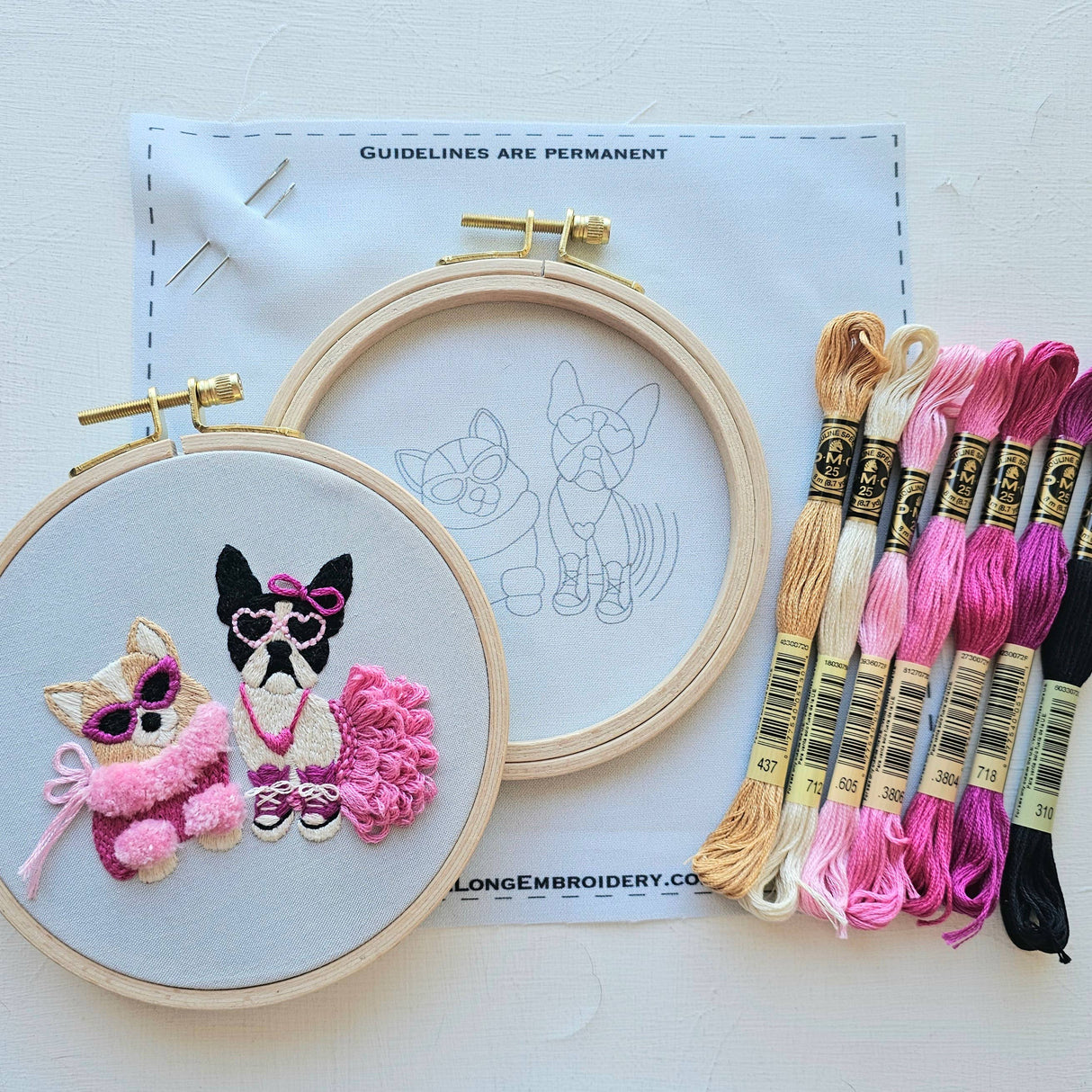 Pawty Time Embroidery Kit