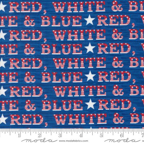 Red White Bloom Midnight Blue 56111 12 Moda by the yard