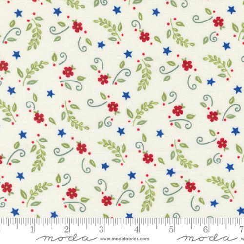 Red White Bloom Daisy White 56116 11 Moda by the yard