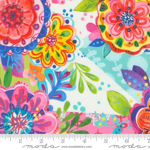 Flower Patches Rainbow 21821 11 Moda by the yard