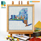 CS2197-1 New York State, Counted Cross Stitch Kit: