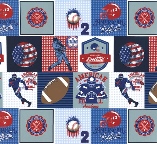 Playball from Moda, Sports Patchwork Patchwork by the yard