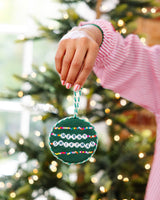 Needlepoint Ornament - Friendship Bracelet, Finished Product