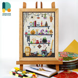 CS1984-2 Witcher Kitchen, Counted Cross Stitch Kit: