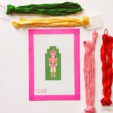 Hand Painted Nutcracker 3” Needepoint Canvas 13 Mesh Christmas Needlepoint Canvas Nutcracker Hand Painted