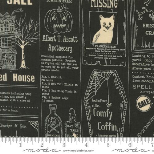 Home Sweet Haunt Midnight 20910 17 Moda by the yard