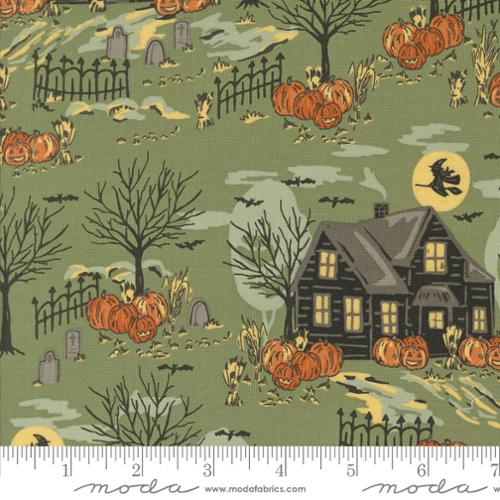 Home Sweet Haunt Moss 20912 15 Moda by the yard