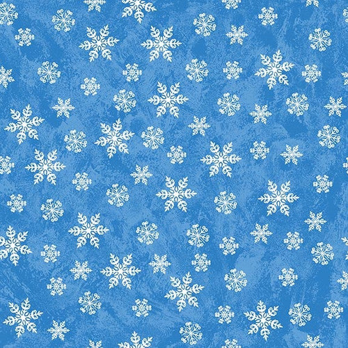 A Jolly Good Time - Tossed Snowflakes, by the yard from Studio-e