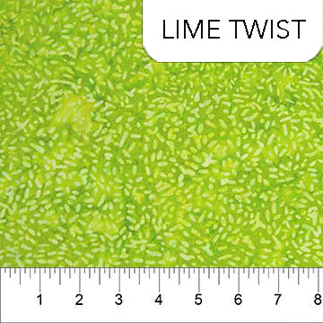 Banyan Batiks BFF Lime Twist Fabric by the Yard