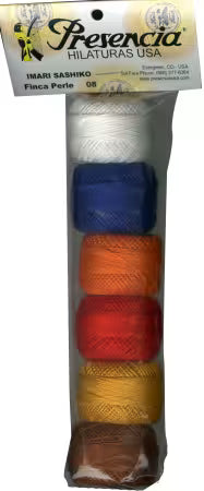 Presencia Pearl Cotton Size 8 Thread Sampler Pack Sashiko Basic