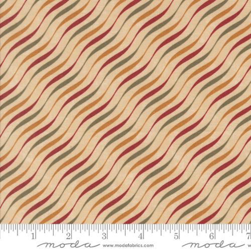 A Vintage Christmas from Kansas Troubles for Moda, Multi Candy Stripe, by the yard