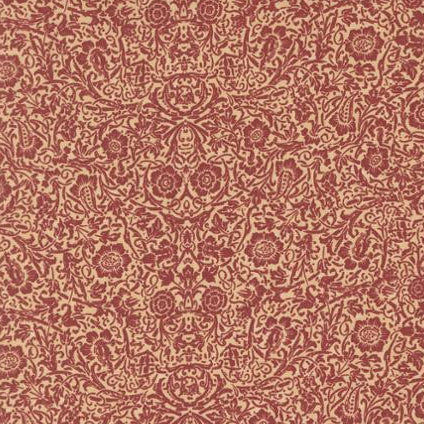 A Vintage Christmas from Kansas Troubles for Moda, red Amaryllis Damask, by the yard
