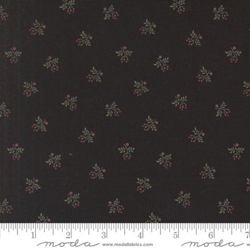 A Vintage Christmas from Kansas Troubles for Moda Black Holly Blenders, by the yard