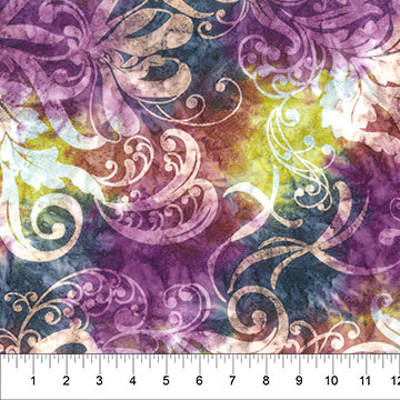 Vintage Swirl by Banyan Batik's vineyard swirl