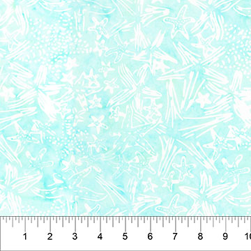 Paradise Bay, Batiks by Northcott, Seafoam, by the yard-