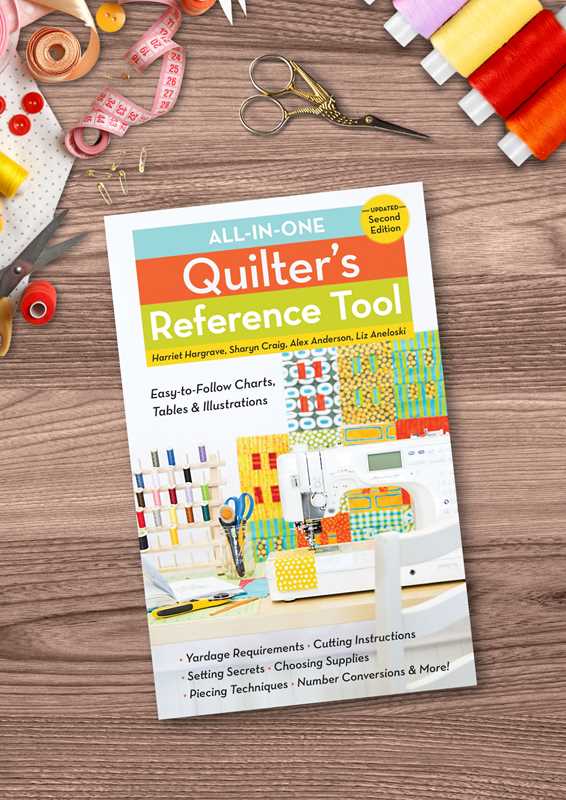 All-in-One Quilter's Reference Tool, Updated Second Edition by Harriet Hargrave: Paperback; 72 pages / English