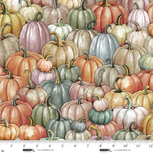 From Studio E 8335-40 Citrus  pumpkin|| Tonight We FlyFunny Girl by the yard