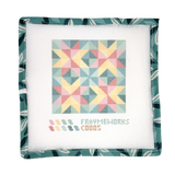 Star Quilt Block 4x4" Needlepoint Canvas