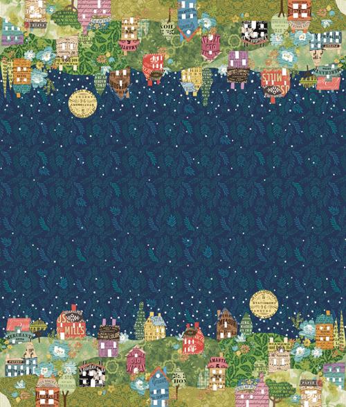 Paper Hamlet Midnight 39569 11 Moda by the yard
