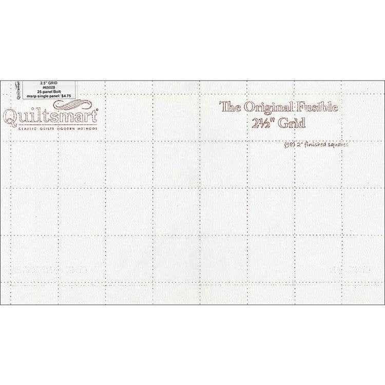 Quiltsmart 2.5" Fusible Grid Panel 65028 20" X 38"