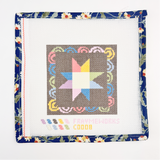 Matilda Star Quilt Block 4x4" Needlepoint Canvas