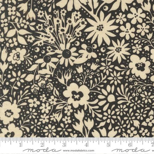 Posh by Basic Gray for Moda, Noir 30770 21 Black florals by the yard