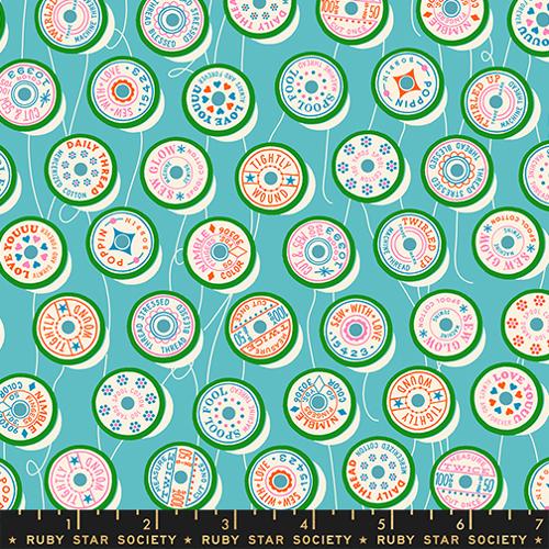 Trinketry Turquoise RS0111 18 Ruby Star by the yard