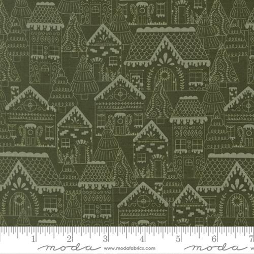 Gingerbread Lane Pine 26150 15 Moda by the yard
