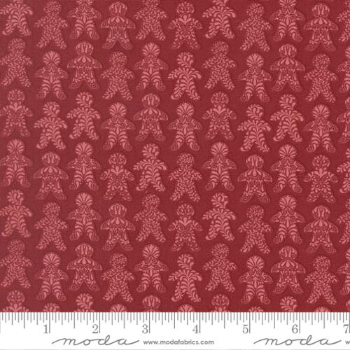 Gingerbread Lane Cranberry 26152 18 Moda by the yard