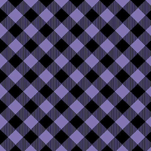 Purple and Black Pricilla's Plaids by the yard