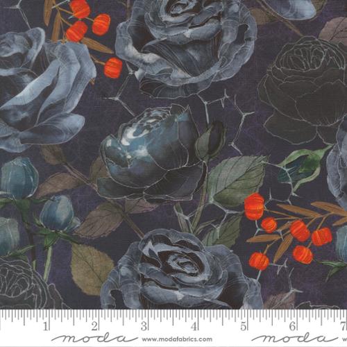 Coven Midnight Rose Large Floral 48800 15 Moda by the yard