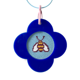 Bag Tag: Mod Flower: Pink