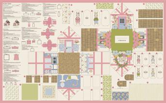 My Secret Garden Panel Cloud 20989 11 Moda by the panel